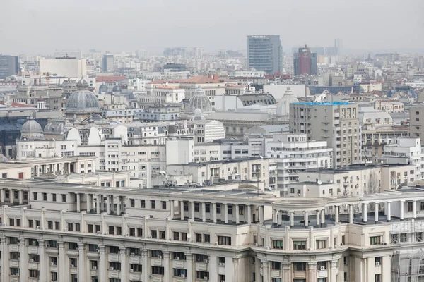 Bucarest Rumania Marzo 2020 Panorámica Bucarest Vista Desde Palacio Del —  Fotos de Stock