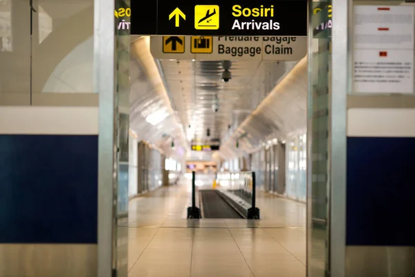 Otopeni Romania February 2020 Details Interior Henri Coanda International Airport — 图库照片