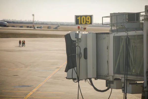 Otopeni Rumania Febrero 2020 Estación Acoplamiento Aeronaves —  Fotos de Stock