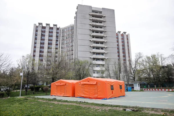 Bucarest Rumania Abril 2020 Bucharest Emergency University Hospital Building — Foto de Stock