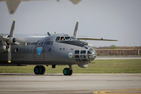 Otopeni Romênia Abril 2020 Antonov Avião Militar Força Aérea Romena — Fotografia de Stock