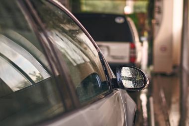 Oto yıkama hizmeti iç temiz otomobil