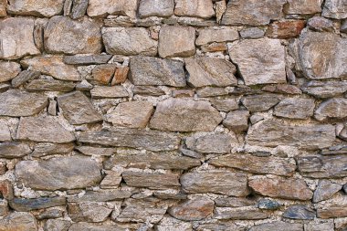 Wall made of natural stones background clipart