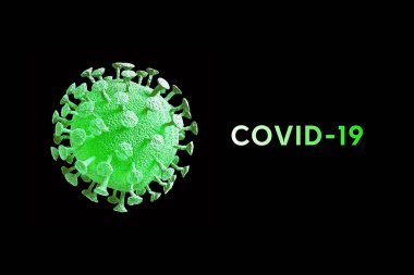 Coronavirus COVID-19 veya 2019-nCov romanı Coronavirus konsepti Asya gribi salgını ve koronavirüs gribi salgını gibi tehlikeli grip salgını vakaları için solunabilir. Mikroskop virüsü asitle kapanır