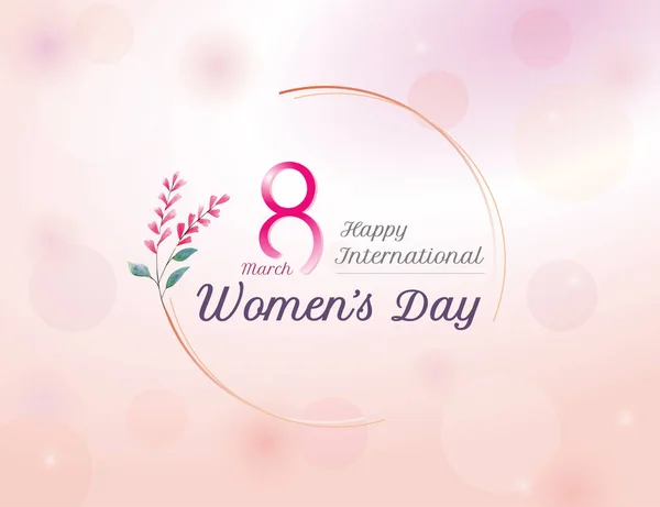 Happy International Women Day Barevné Přání Design — Stock fotografie