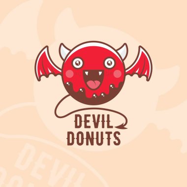 Şeytan çöreği, logo, illüstrasyon 