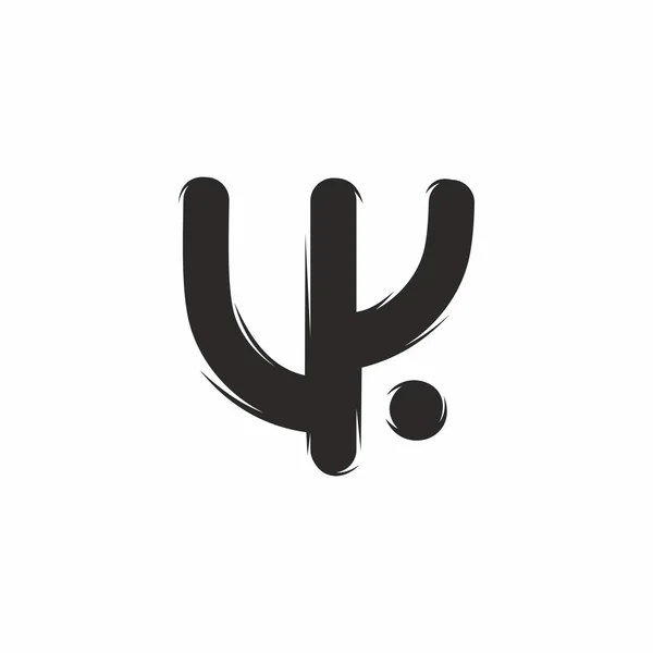Κομψό Μινιμαλιστικό Λογότυπο Κάκτο Έρημος — Διανυσματικό Αρχείο