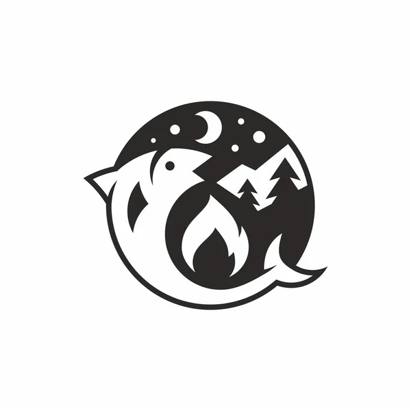 Beautiful logo for recreation, hunting and fishing