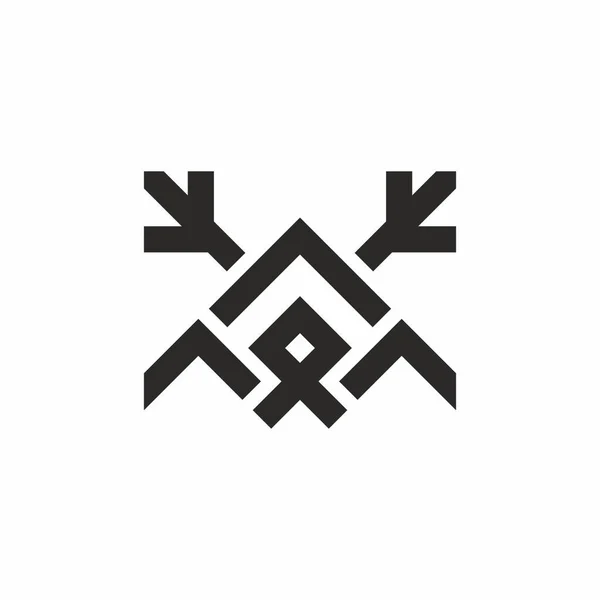 Κομψό Λογότυπο Βόρεια Φύση Κυνήγι Αναψυχή Επιλογή — Διανυσματικό Αρχείο