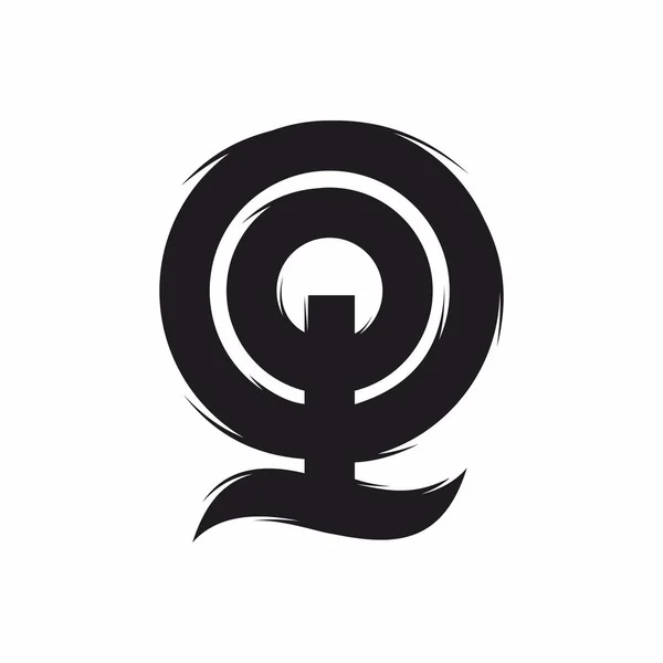 Logo Monogram Letters Optie — Stockvector