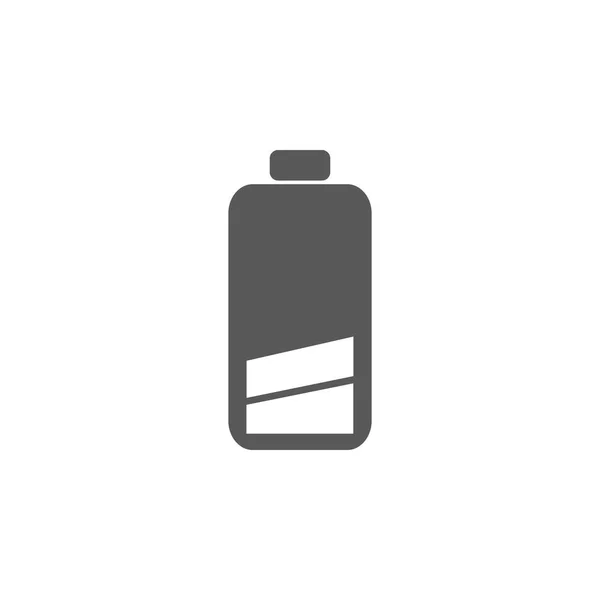 Semi half battery icon. Battery vector illustration icons. — Stock Vector