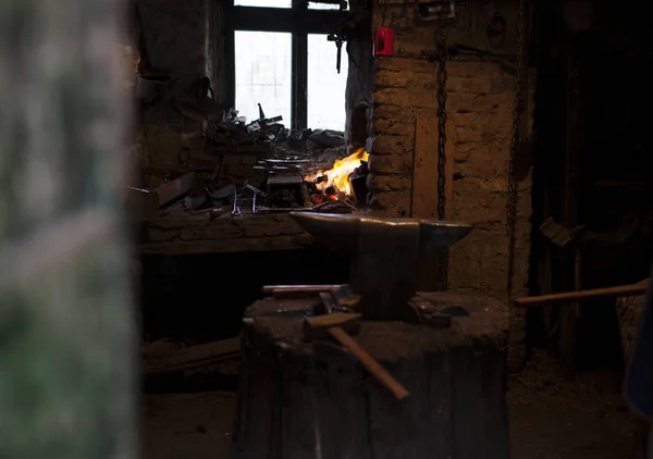 Blacksmith 'in worskhop