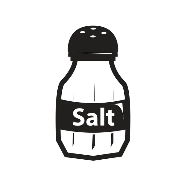 白い背景上に分離されて塩のシェーカー — ストックベクタ