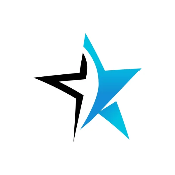 Elegantní Ikonu Hvězdičky Izolované Bílém Pozadí — Stockový vektor