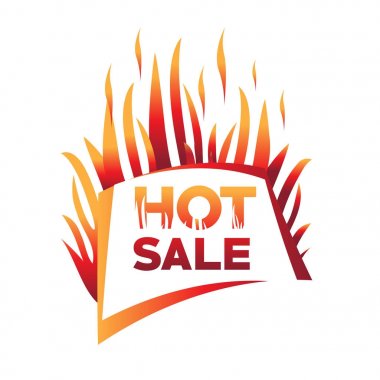 alevler, sıcak satış, sıcak satış illüstrasyon, kalın sıcak satışı işareti, sıcak satış vektör, izole üzerinde beyaz arka plan ile alevler ile sıcak satış. 