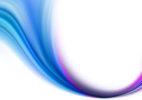 Raggi curvi sfumature blu convergono in un flusso stretto e coperto una striscia cremisi — Foto Stock