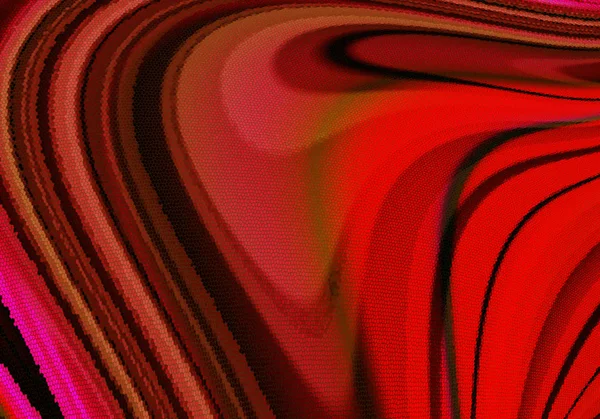 Abstract mozaïek in tinten van rode achtergrond, bedekt met bruine en zwarte concaaf strepen — Stockfoto
