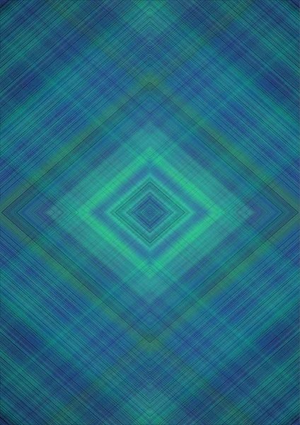 Abstract background with rhombus patterns derived from intersecting of green, blue and black stripes and line — стоковое фото