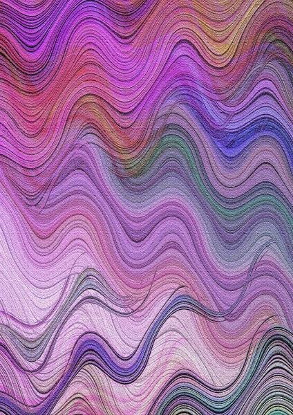 Αφηρημένο Φωτεινό Φόντο Ουράνιο Τόξο Που Καλύπτεται Πολύχρωμα Κύματα Καμβά — Φωτογραφία Αρχείου