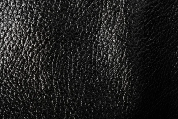 Черная Кожа Большой Текстурный Фон — стоковое фото