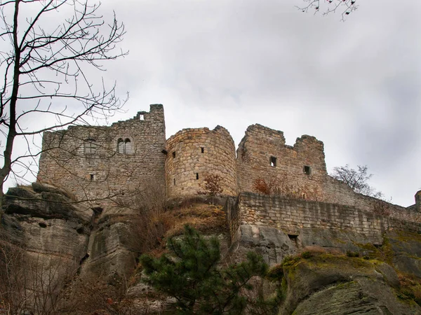 Németországban Trirdteen Században Épült Oybin Castle — Stock Fotó