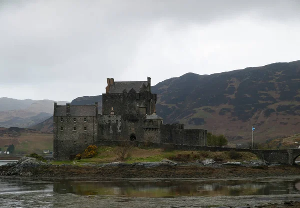 Château Eilean Donan Fait Partie Kintail National Scenic Area Vue — Photo