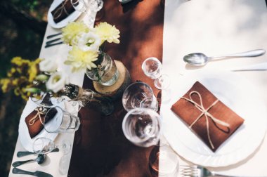 güzel düğün tablo tatil süslemeleri