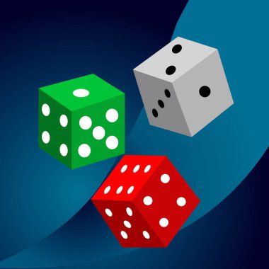 Zar casino tasarım arka plan vektör.