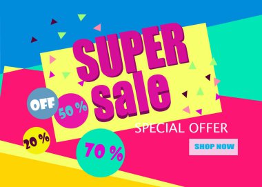 Vektör soyut Satılık poster