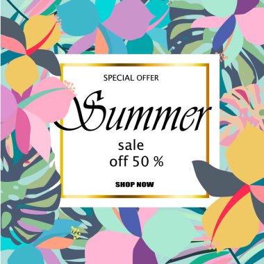 Yaz satış konsepti.