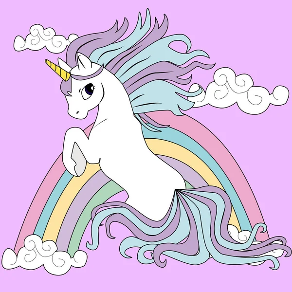 şirin sihirli unicorn, tatlı grafik t-shirtler için çocuklar