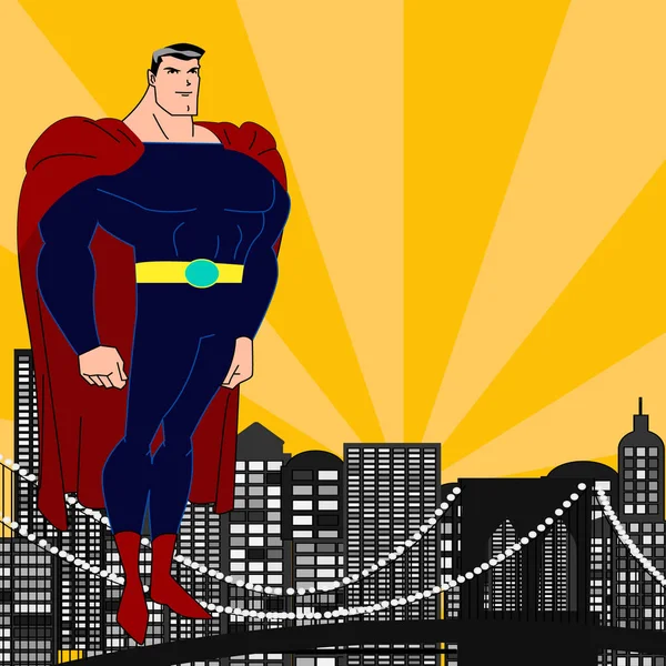 Superhero vector illustration — Vector de stoc