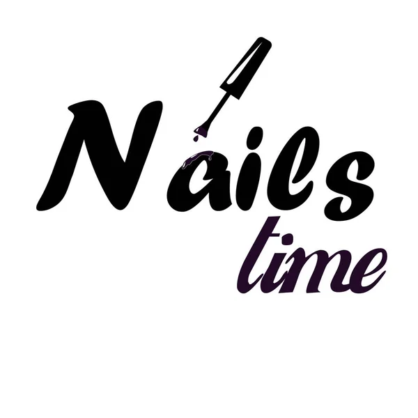 Nail studio logo — Vettoriale Stock