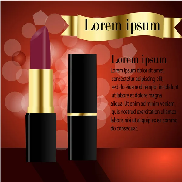 Ruj ile düz moda illüstrasyon vektör, boya gölge konturları arka plan, sarı etiket tasarımı, metin şablonu, renk paleti beyaz zemin üzerinde pembe. Internet, dergi, dergi, kitap makalesi.