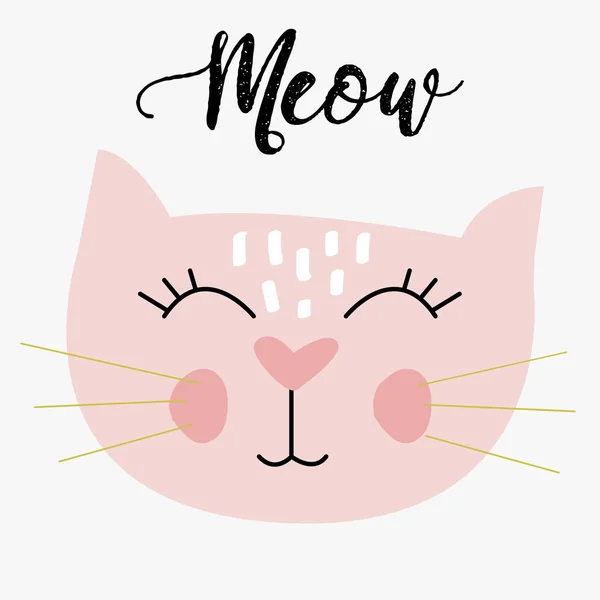 Cute kat illustratie — Stockvector