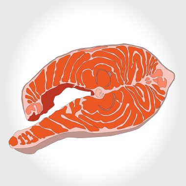 Kırmızı balık somon için biftek