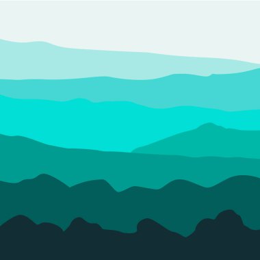 Vektör arka plan Dağları ile