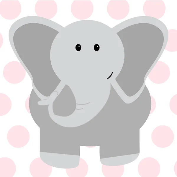 Elefante lindo - Vector — Archivo Imágenes Vectoriales