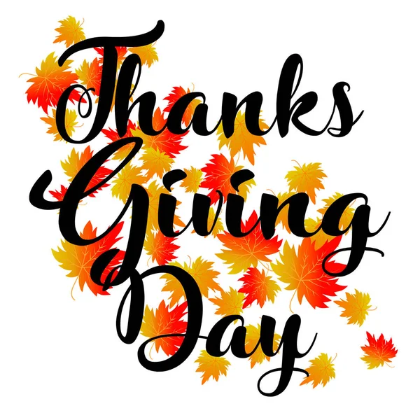 Şükran günü tipografi vektör