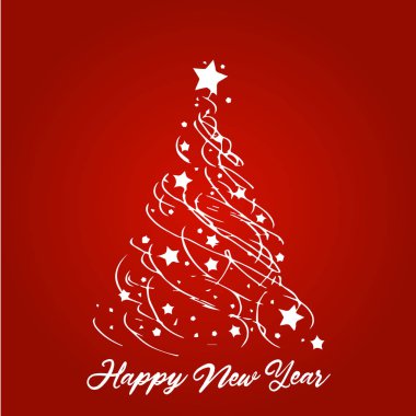 Noel ve kar taneleri, ışık, yıldız. Noel kartı. Vektör çizim