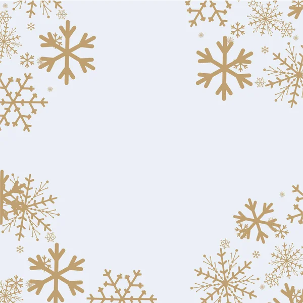 Schneeflocken Hintergrund für Winter und Neujahr, Weihnachtsthema. Schnee, — Stockvektor