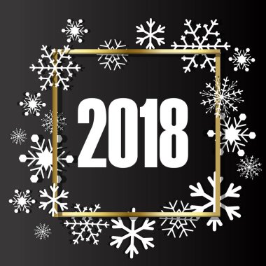 Noel arka plan. Kar taneleri ile metin için yer çerçeve yapılmış