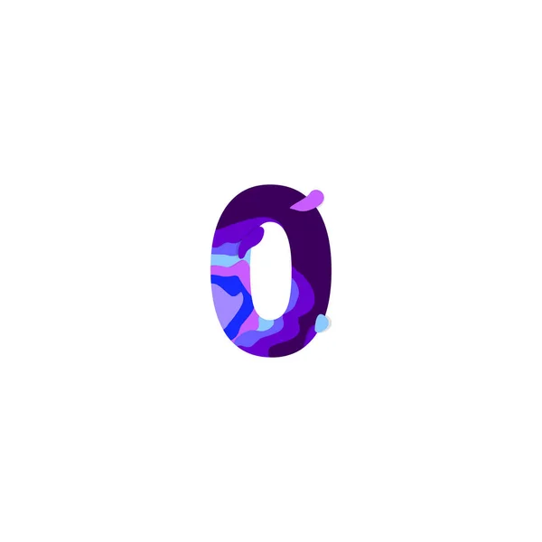 Papier gesneden letter O. realistisch 3d multi lagen papercut effect geïsoleerd op een witte achtergrond. Kleurrijke karakter van alfabet letter lettertype. — Stockvector