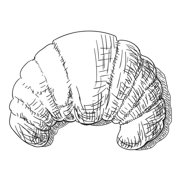 Panadería. Vector de pan ilustración dibujada a mano. Oreja negra — Archivo Imágenes Vectoriales