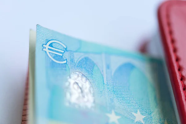 Geld Een Euro Munten Bankbiljetten — Stockfoto