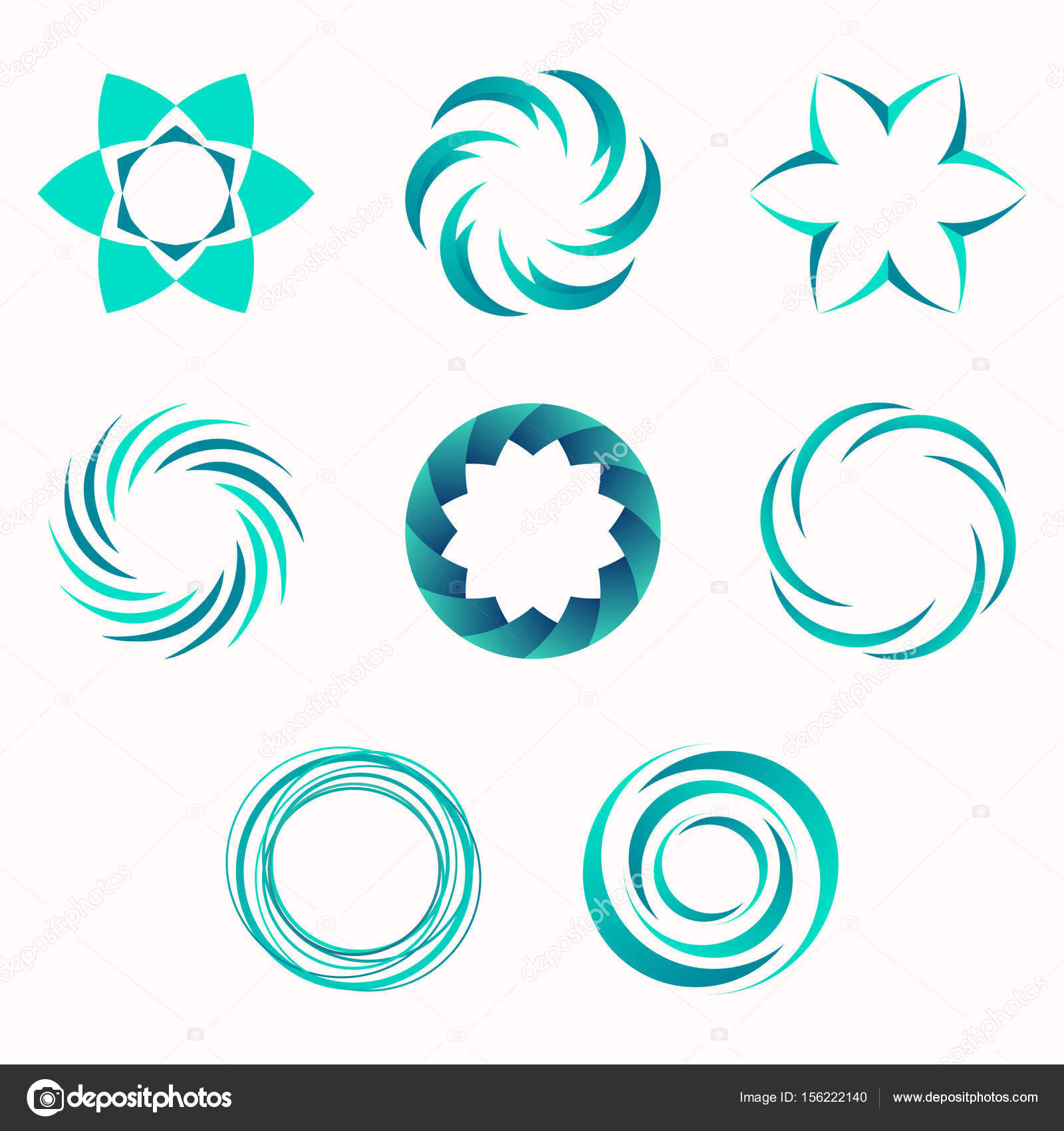 abstract geometric shapes symbols