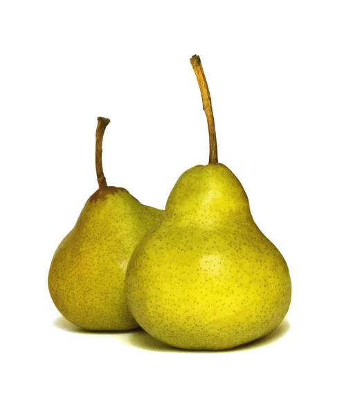 Pair of yellow pears isolated on white — Stock Photo, Image