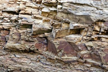  Doku ile taş bir kumtaşı. Taş ocağı.