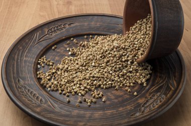 Buğday bir kil kase