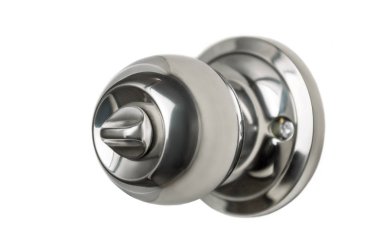 Kapı izole topuzu beyaz arka plan üzerinde işlemek